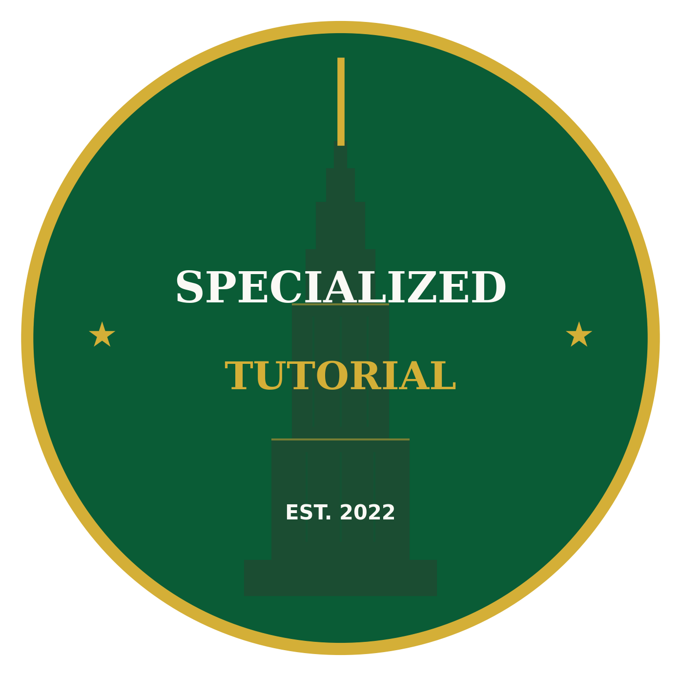Specialized Tutorial High Contrast Empire State Building Seal Logo